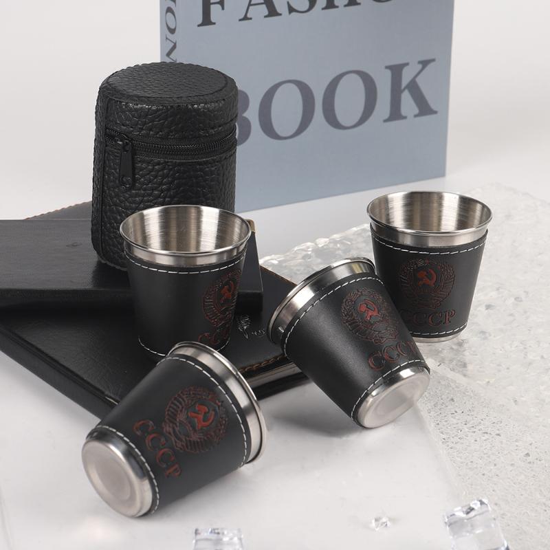 Whisky Beer And Wine - 4Pcs/Set Cangkir Perjalanan Luar Ruangan Cangkir