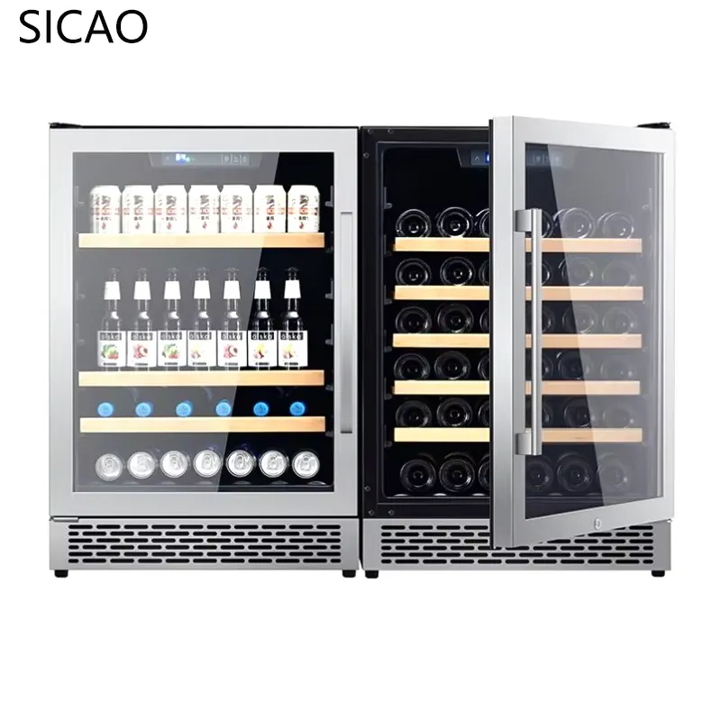 Wine Beer Dual Zone - Kulkas Minuman 2 Pintu dengan Display
