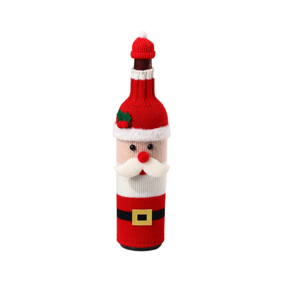 Wine Beer Hat - Penutup Botol Anggur Rajutan dengan Topi