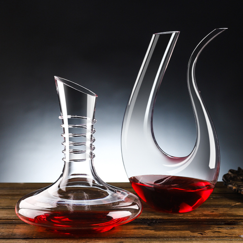 Wine Aerator Pour - Dekanter Anggur Kaca Kristal Mewah, Carafe