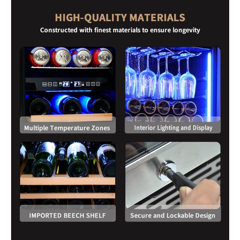 Airo 120V 66 Botol Pendingin M - Wine Beer Dual Zone ulasan dan harga