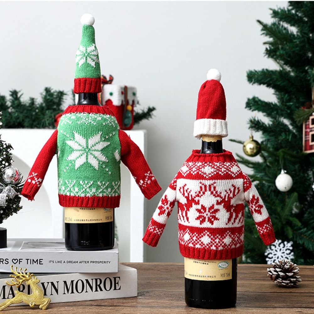Sarung Botol Anggur Elk dengan - Wine Beer Hat ulasan dan harga
