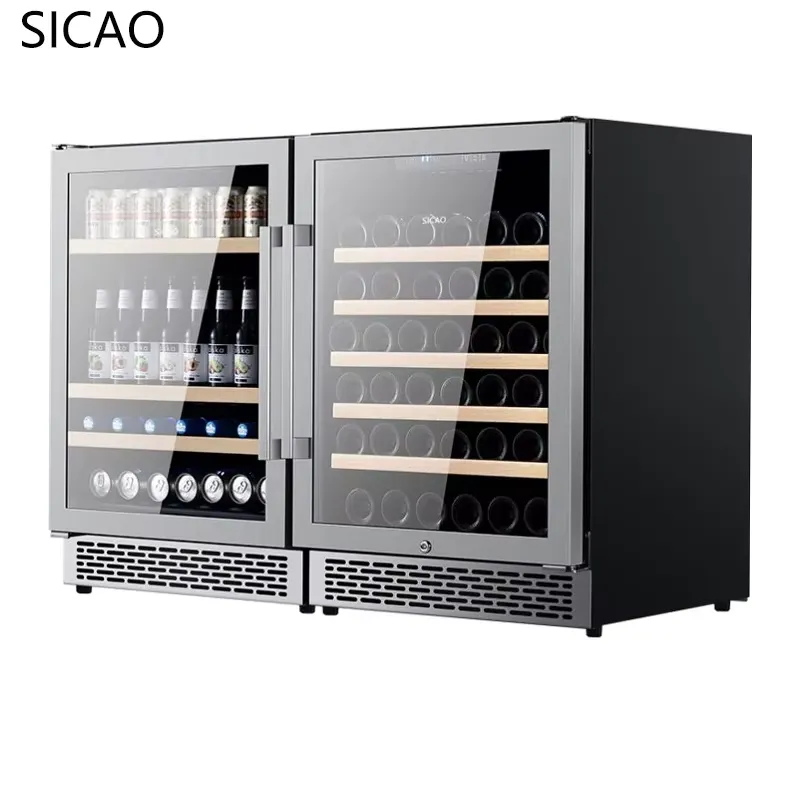 Kulkas Minuman 2 Pintu dengan  - Wine Beer Dual Zone ulasan dan harga