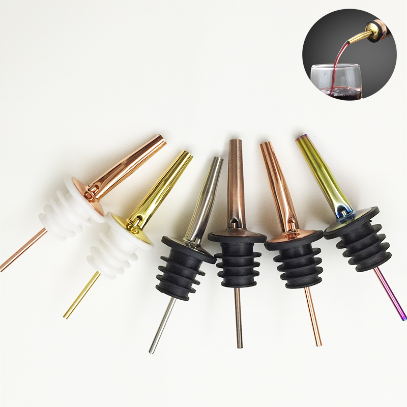 4Pcs hitam/mawar emas/perak pe - Wine Aerator Pour ulasan dan harga