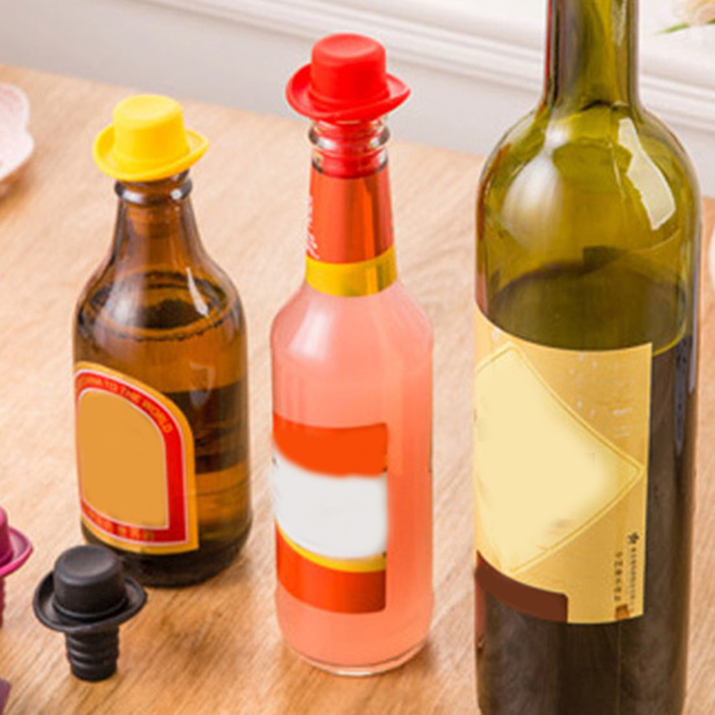 4 Buah Penutup Botol Anggur Si - Wine Beer Hat ulasan dan harga